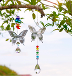Rainbow Butterfly Sun-catcher Hanging Prism