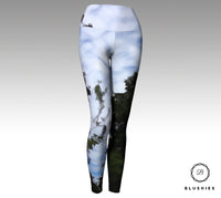 Scenic Mountain With Trees Legging