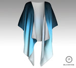 Dark Blue Ombre Kimono Jacket