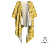 Yellow Bandana Draped Kimono