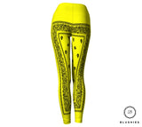 Bandana Bordered Style Yellow Legging