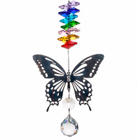 Rainbow Butterfly Sun-catcher Hanging Prism