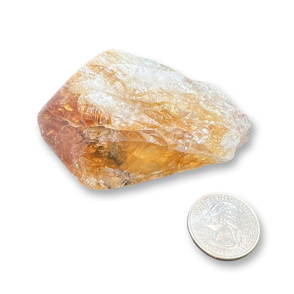 Citrine Quartz Crystal (4.1 Oz) - Chakra Healing Stones