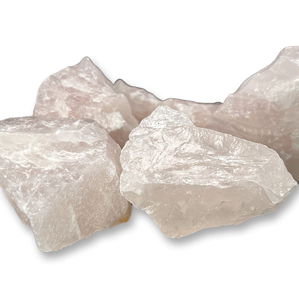 Rose Quartz Rough Crystal 5 Pieces - Healing Stone Chakras