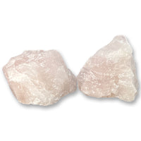 Rose Quartz Rough Crystal 2 Pieces - Healing Stone Chakras