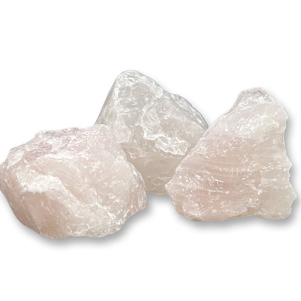 Rose Quartz Rough Crystal 3 Pieces - Healing Stone Chakras