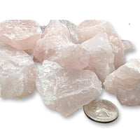 Rose Quartz Rough Crystal 9 Pieces - Healing Stone Chakras