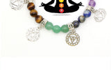 Lucky 7 Chakra Charm Bracelet